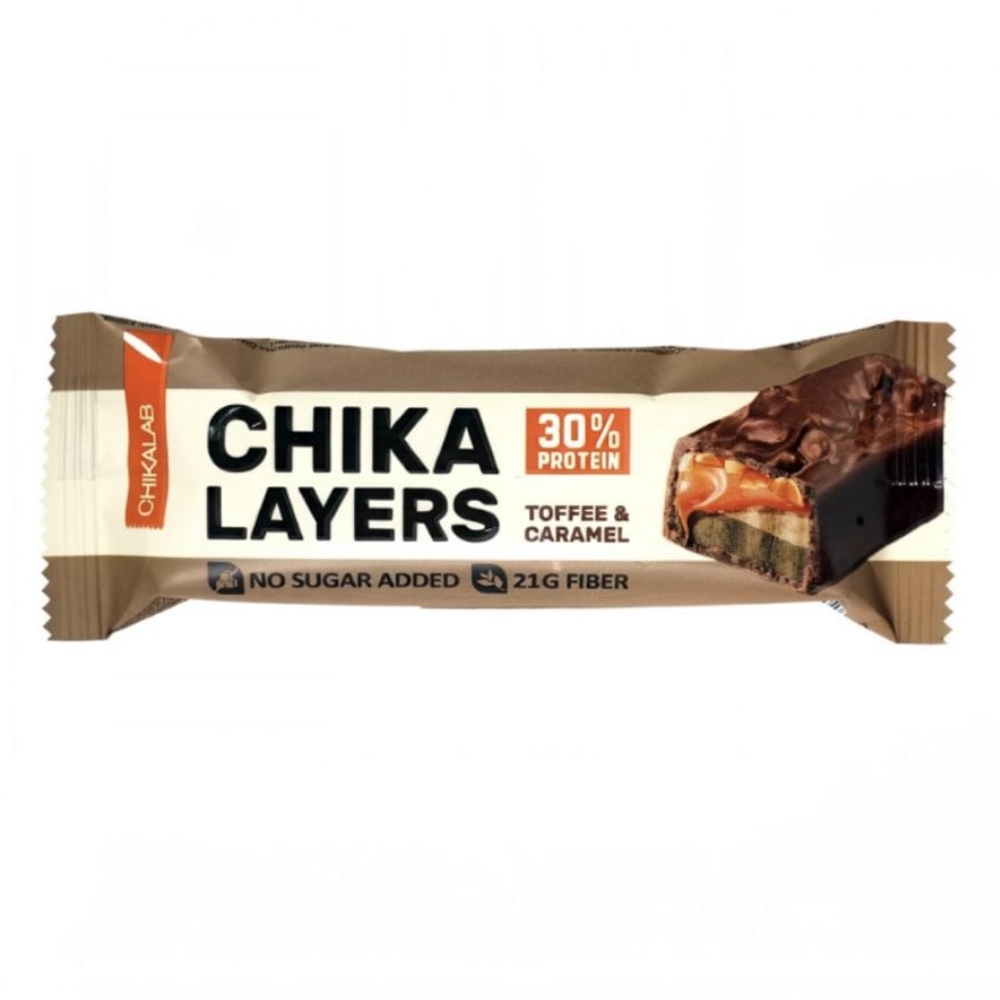 Батончик Chikalab Chika Layers 45 g Соленая карамель и арахис