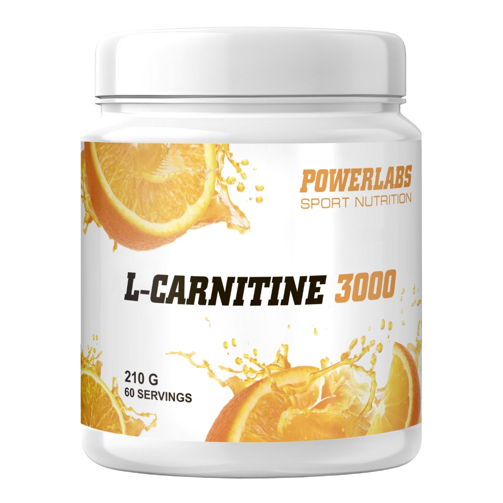 L-карнитин PowerLabs Л-карнитин (L-Carnitine) 210 гр Апельсин