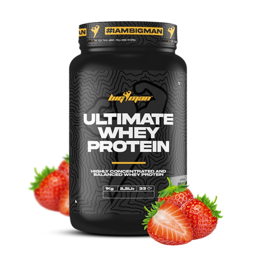 Протеин BIG MAN Ultimate Whey Protein Сывороточный протеин 1000 g Клубника 