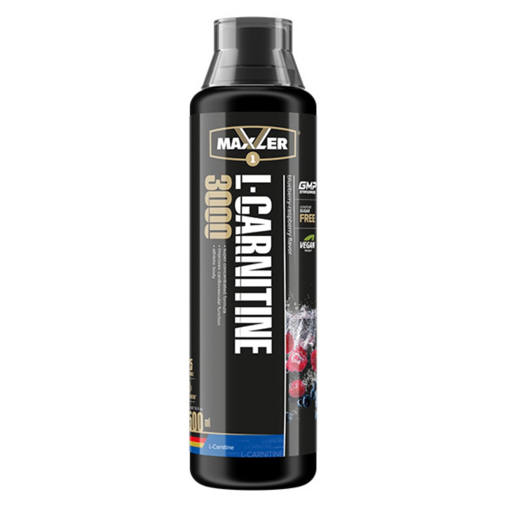 L-карнитин Maxler L-Carnitine 3000 mg 500 ml Черника малина