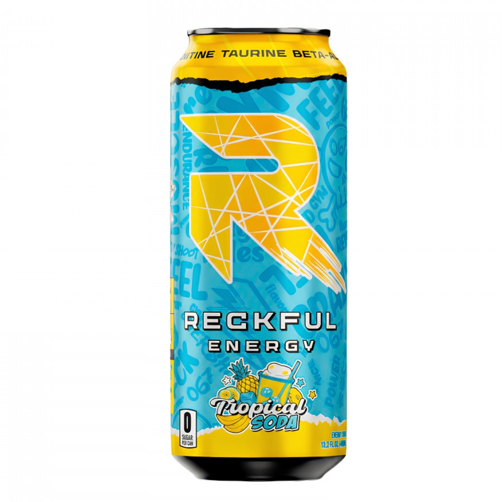 Спортивный напиток Reckful Напиток Energy Drink 450 мл Тропическая газировка